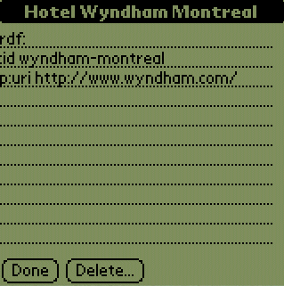 Wyndham hotel entry note
